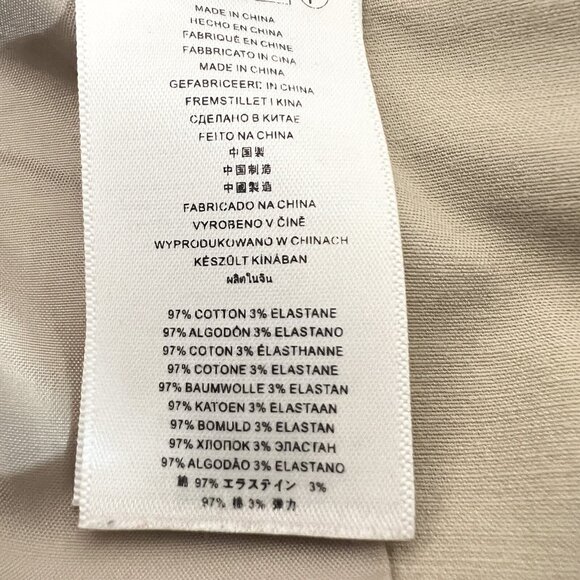 MICHAEL KORS Women's Stretch Skinny Tan Ankle Pants Size 2 Mid Rise Zip Pockets - Picture 6 of 12